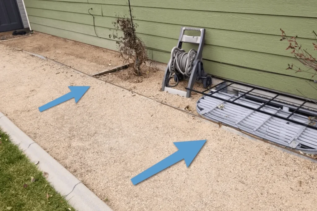 Exterior drainage assessment and grading inspection for a Charlotte, NC property to identify water runoff issues.